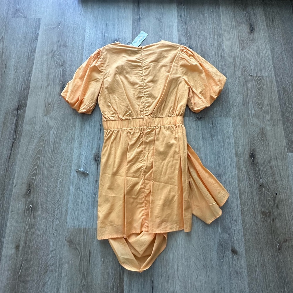 9. Orange cocktail dress